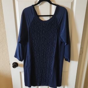 Elegant Navy Blue Women's Top
